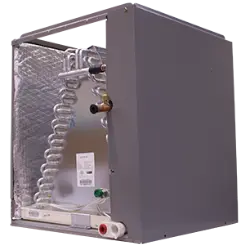 Armstrong Air EAC1P upflow cased evaporator coil for efficient heating and cooling.