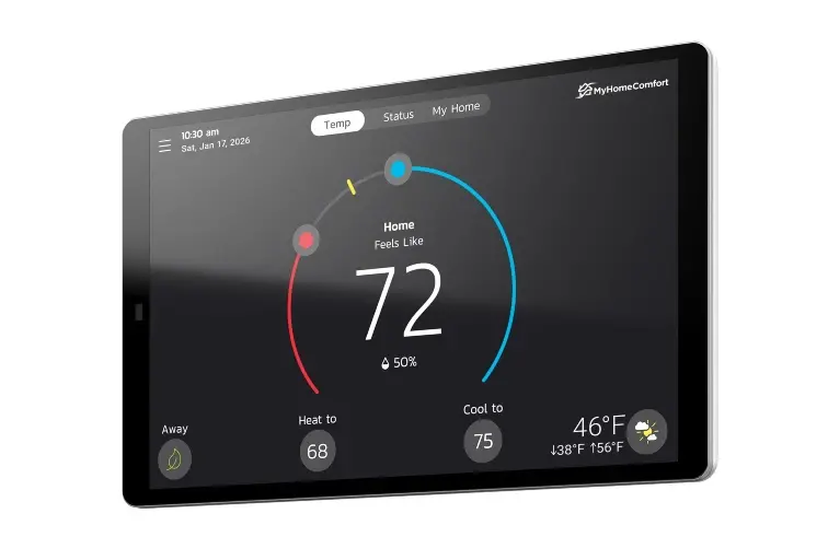 MyHomeComfort CA4 Thermostat Left Image